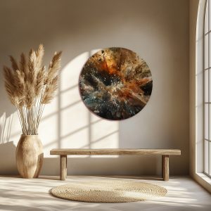 Tablou Canvas Rotund Abstract Attack
