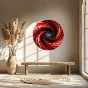 Tablou Canvas Rotund Red Tornado