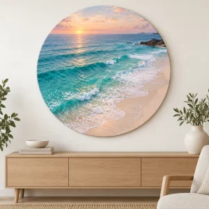 Tablou Canvas Rotund Waves