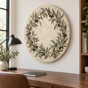 Tablou Canvas Rotund Olive Garden